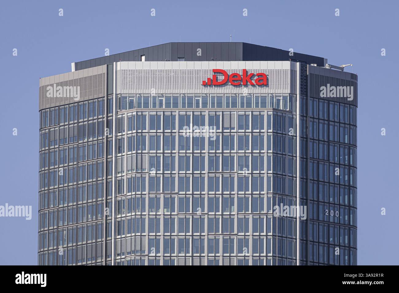 Le nouveau siège social de DekaBank est situé dans la tour 1 du projet de construction four Frankfurt à Francfort-sur-le-main, Francfort-sur-le-main, Hesse, Allemagne, Europ Banque D'Images