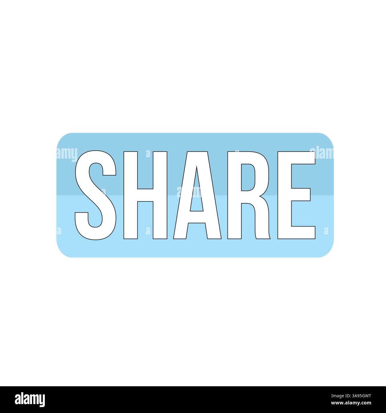 icône du bouton partager dans un style plat Illustration de Vecteur