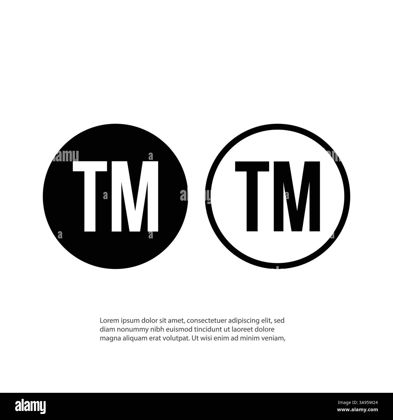 Icône de marque déposée. Modèle de logo d'illustration vectorielle d'identité juridique. Illustration de Vecteur