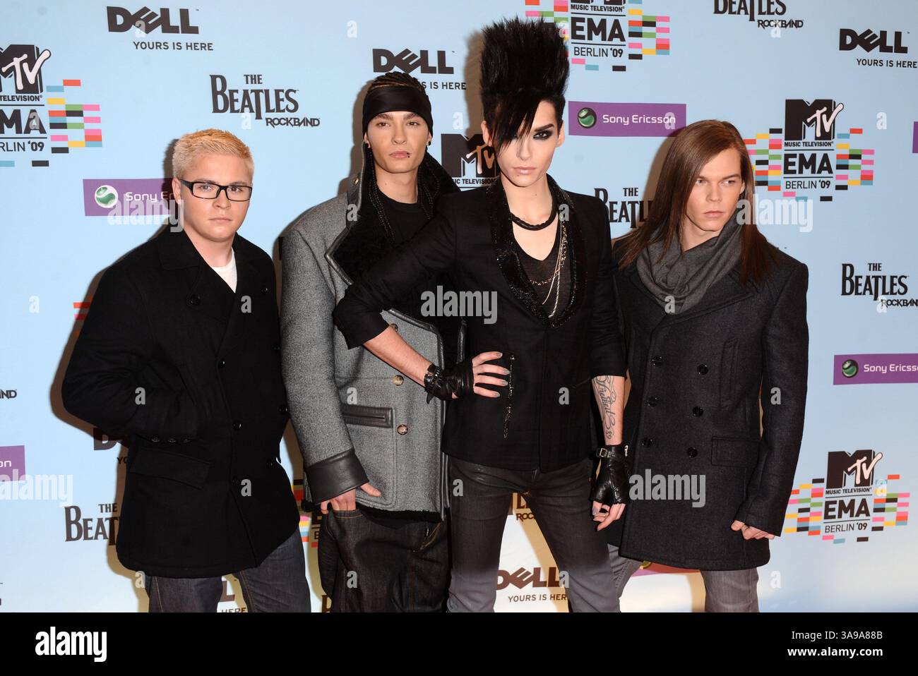 5 novembre 2009 - Berlin, GE, États-Unis - 05 novembre 2009 - Berlin, Allemagne - Tokio Hotel. MTV European Music Awards 2009 à O2 Arena. Crédit photo : Anthony Harvey/Richfoto/AdMedia (crédit image : © Anthony Harvey/AdMedia via ZUMA Wire) Banque D'Images