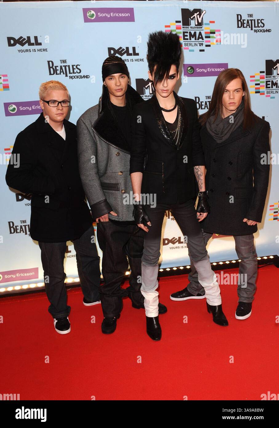 5 novembre 2009 - Berlin, GE, États-Unis - 05 novembre 2009 - Berlin, Allemagne - Tokio Hotel. MTV European Music Awards 2009 à O2 Arena. Crédit photo : Anthony Harvey/Richfoto/AdMedia (crédit image : © Anthony Harvey/AdMedia via ZUMA Wire) Banque D'Images