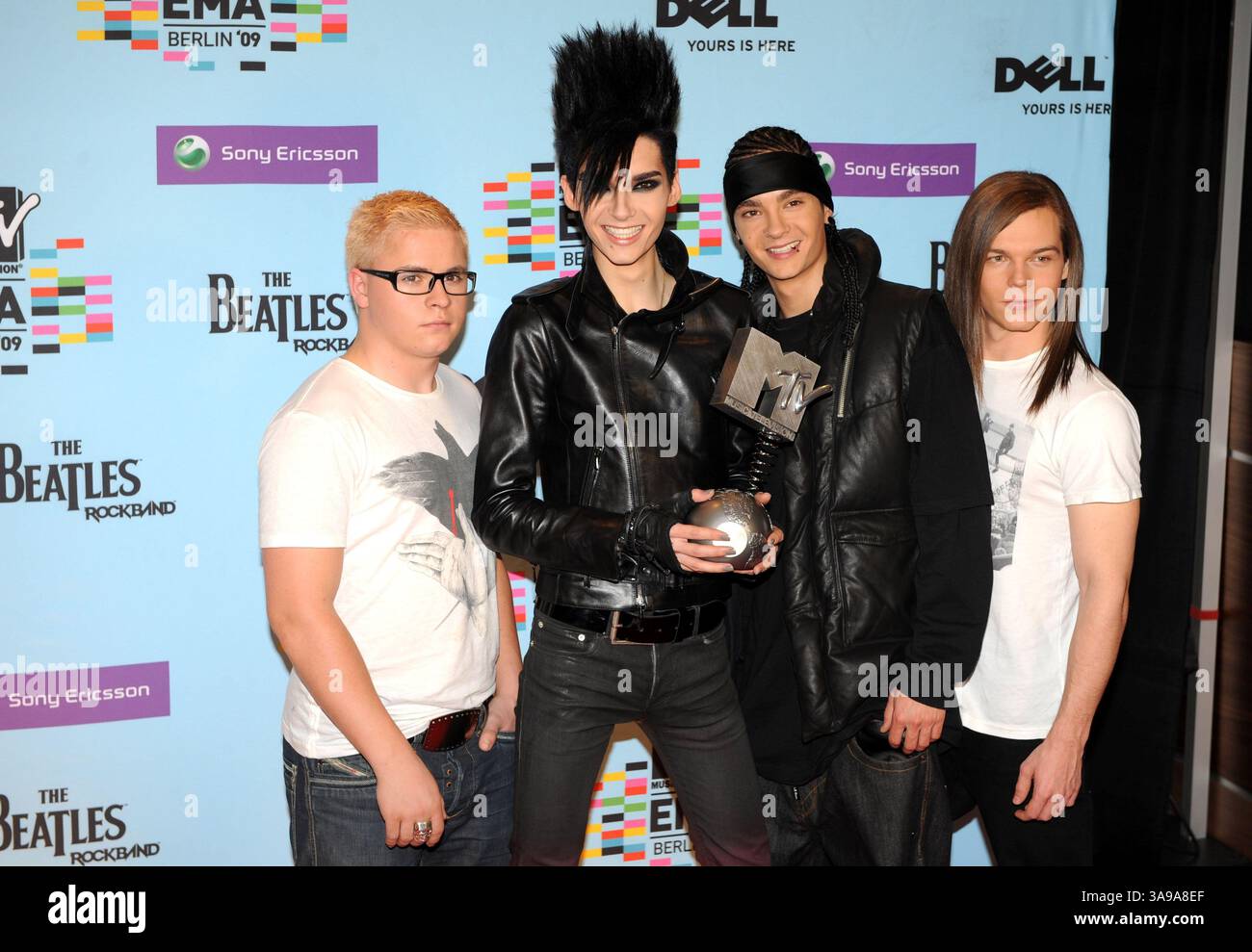 6 novembre 2009 - Berlin, GE, États-Unis - 05 novembre 2009 - Berlin, Allemagne - Tokio Hotel. MTV European Music Awards 2009 à O2 Arena. Crédit photo : Mark Chilton/Richfoto/AdMedia (crédit image : © Mark Chilton/AdMedia via ZUMA Wire) Banque D'Images
