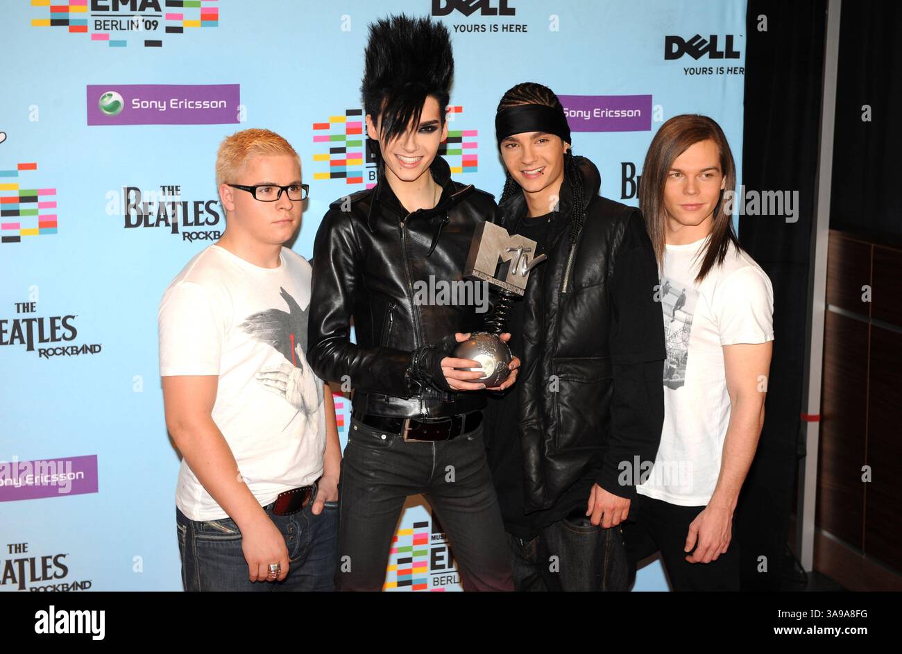 6 novembre 2009 - Berlin, GE, États-Unis - 05 novembre 2009 - Berlin, Allemagne - Tokio Hotel. MTV European Music Awards 2009 à O2 Arena. Crédit photo : Mark Chilton/Richfoto/AdMedia (crédit image : © Mark Chilton/AdMedia via ZUMA Wire) Banque D'Images
