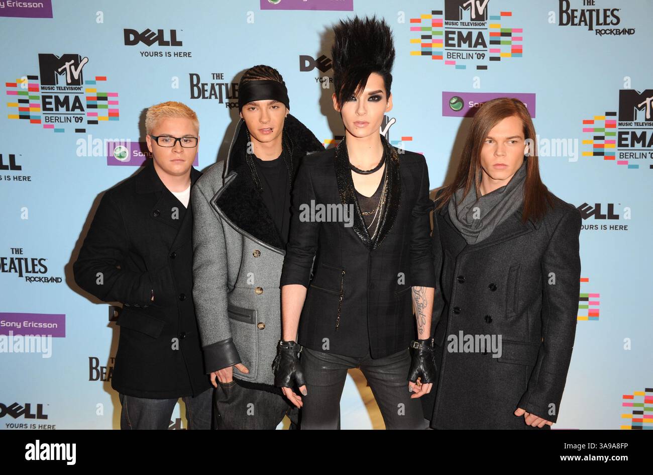 5 novembre 2009 - Berlin, GE, États-Unis - 05 novembre 2009 - Berlin, Allemagne - Tokio Hotel. MTV European Music Awards 2009 à O2 Arena. Crédit photo : Mark Chilton/Richfoto/AdMedia (crédit image : © Mark Chilton/AdMedia via ZUMA Wire) Banque D'Images