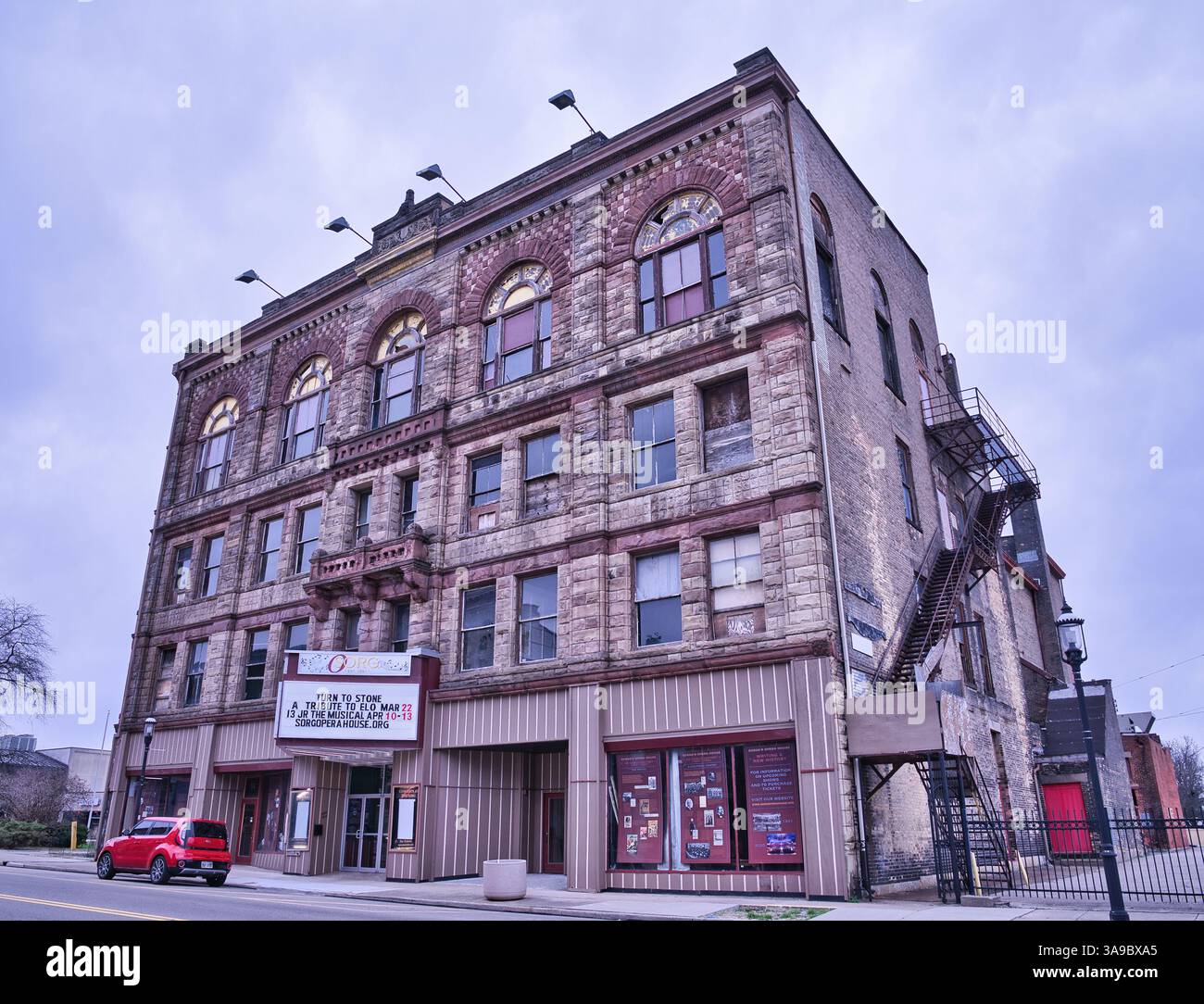 The Sorg Opera House / The commercial Building in Middletown Ohio USA 2025 également connu sous le nom de Colonial Theater Banque D'Images
