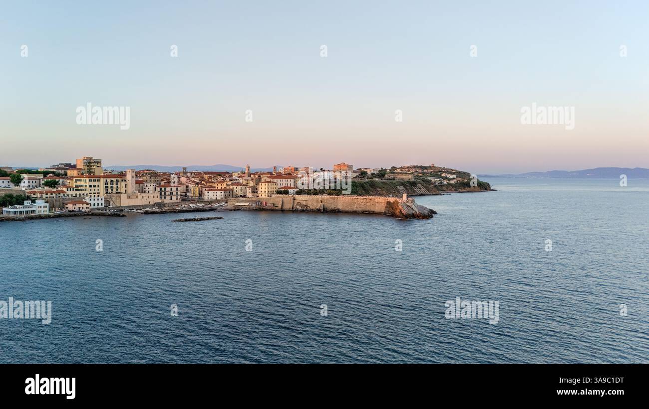 Piombino est une ville italienne dans la province de Livourne, Toscane, Italie. Banque D'Images