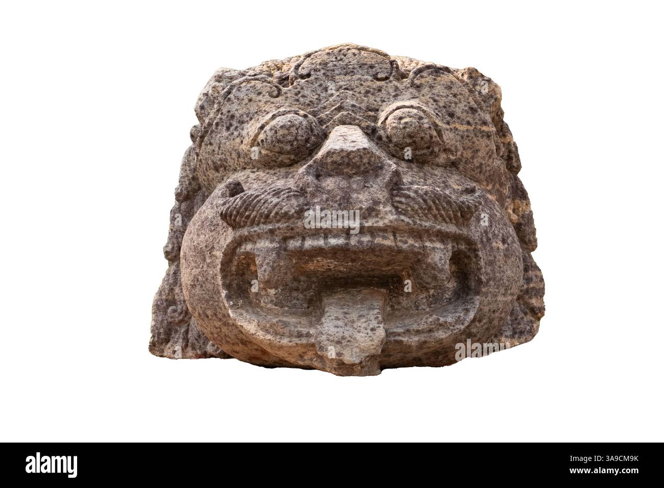 Une sculpture d'un vyala (Vidala/Yali) à l'entrée du musée Ratnagiri ASI à Jajpur, Odisha, Inde. Ratnagiri (colline de bijoux) est le s. Banque D'Images Une sculpture d'un vyala (Vidala/Yali) à l'entrée du musée Ratnagiri ASI à Jajpur, Odisha, Inde. Ratnagiri (colline de bijoux) est le s. Banque D'Images
