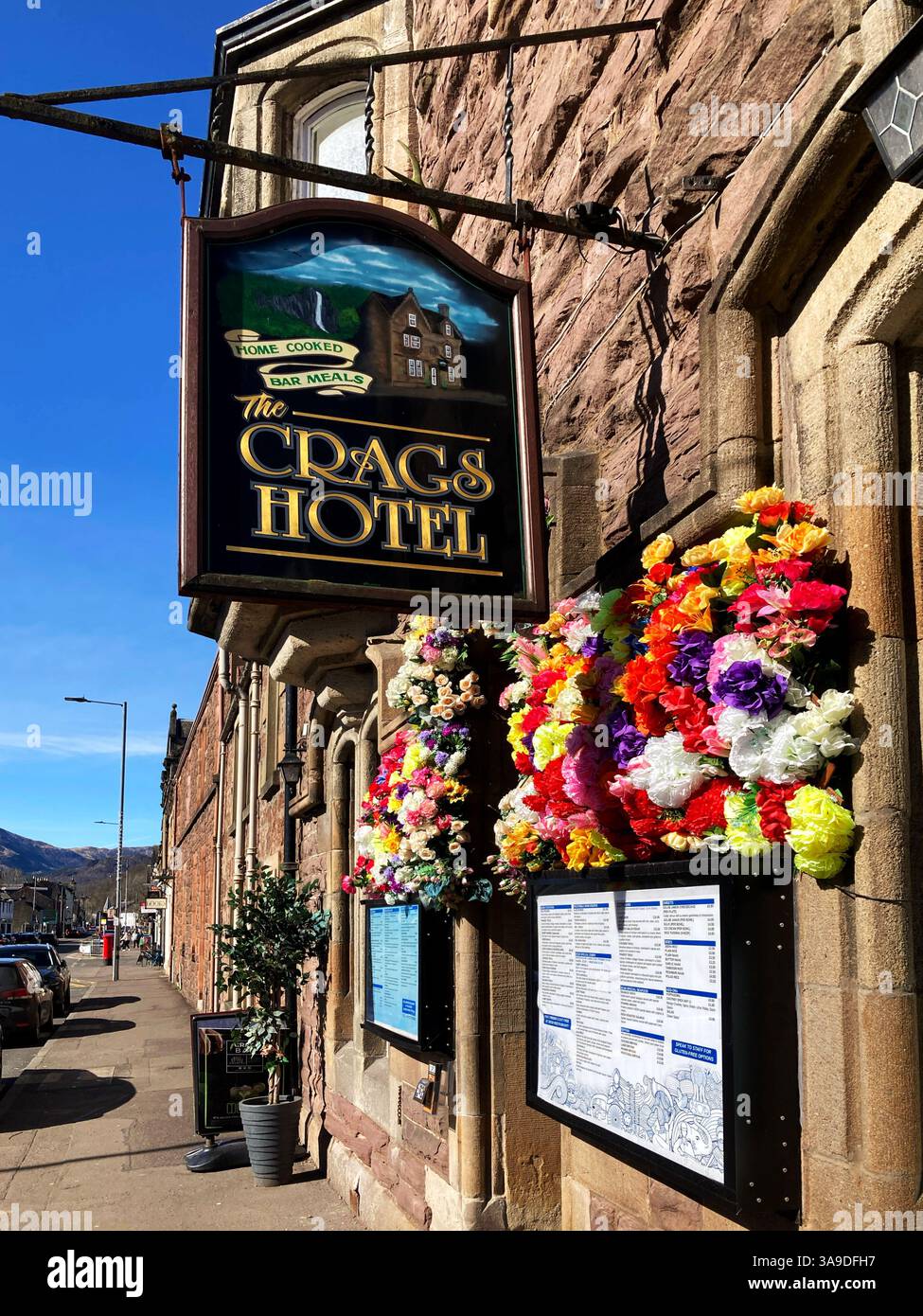 Le Crags Hotel, Callander, Écosse Banque D'Images