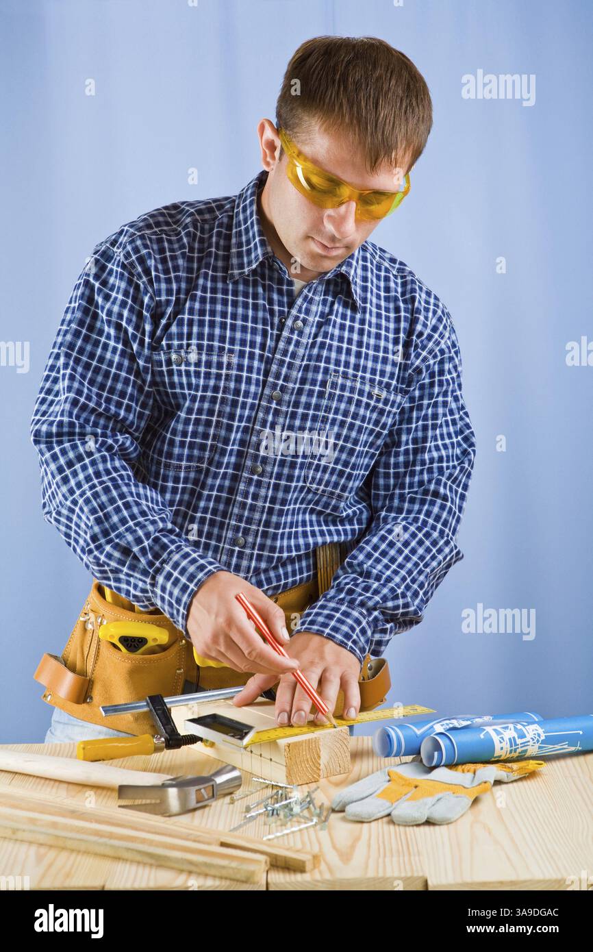 Dessin sur bois Banque D'Images