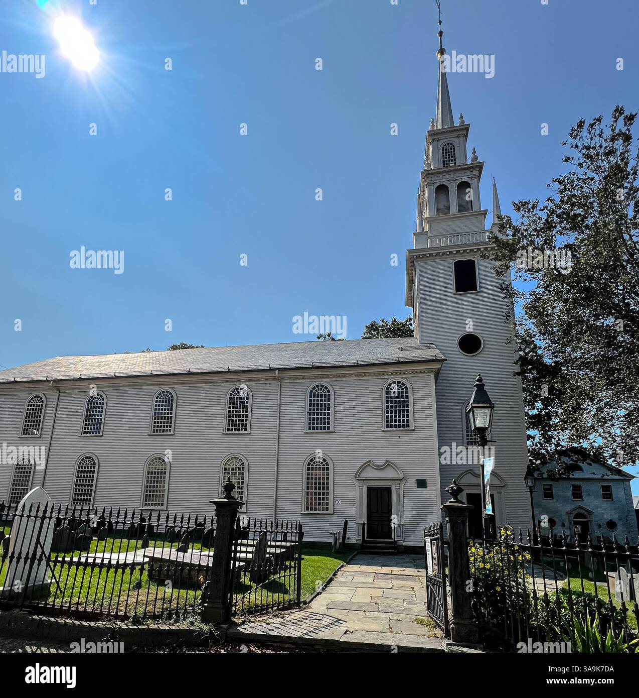 Église historique de la Trinité, Newport Rhode Island Banque D'Images