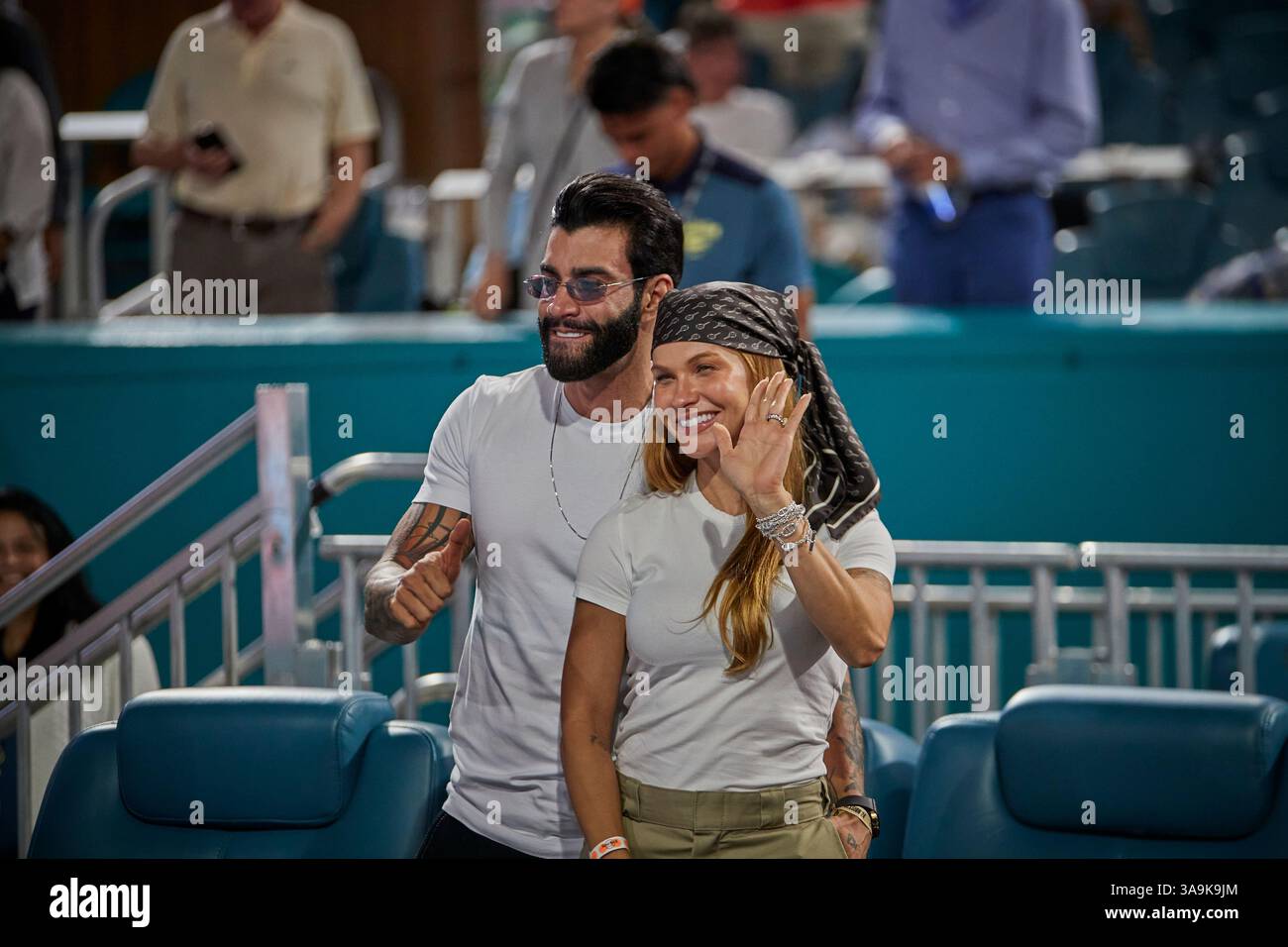 Miami Gardens, Floride, États-Unis. 30 mars 2025. Gusttavo Lima lors des singles masculins - finale à l'Open de Miami 2025. VAINQUEUR Jakub Mensik : . Crédit : Yaroslav Sabitov/YES Market Media/Alamy Live News. Banque D'Images