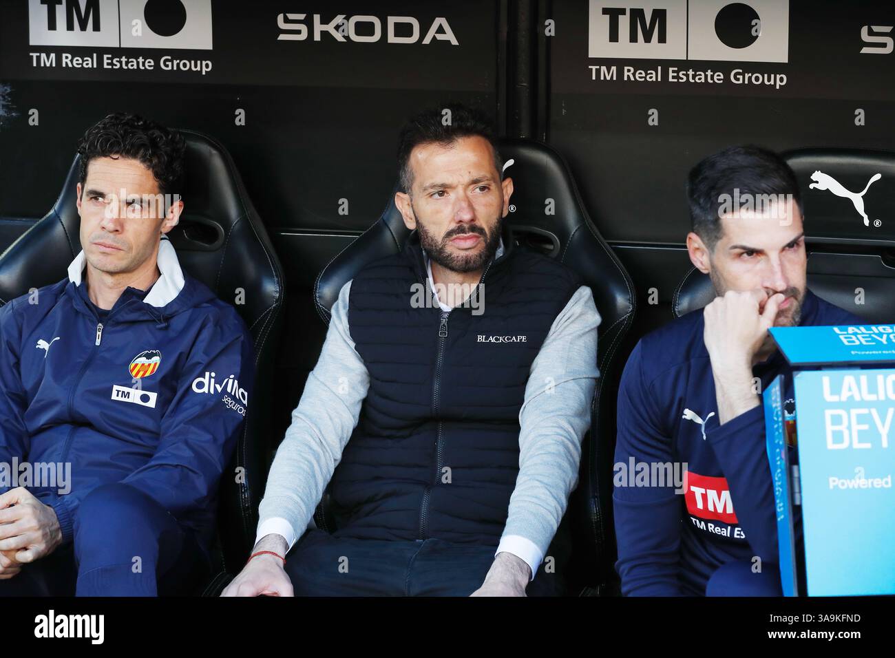 Valencia, Espagne. 30 mars 2025. Carlos Carberan (Valencia) Football/Football : Espagnol 'LaLiga EA Sports' match entre Valencia CF 1-0 RCD Mallorca à l'Estadio de Mestalla à Valence, Espagne . Crédit : Mutsu Kawamori/AFLO/Alamy Live News Banque D'Images