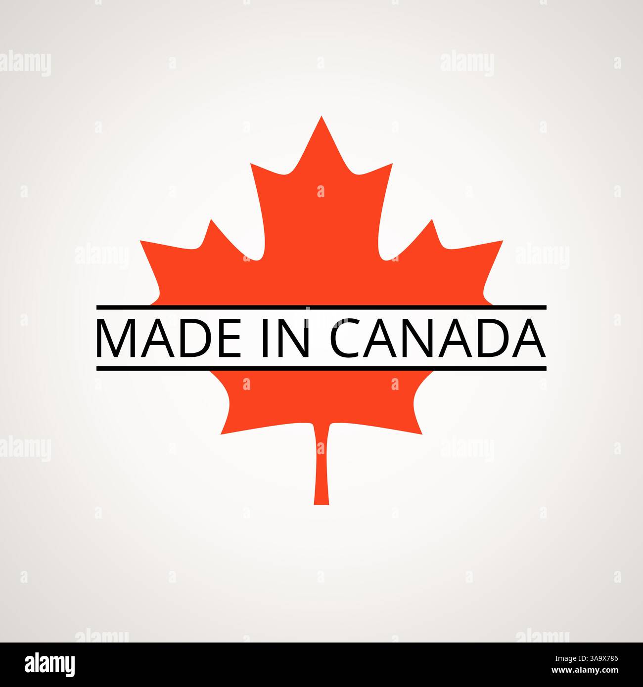 Fabriqué au Canada - symbole du drapeau canadien Illustration de Vecteur