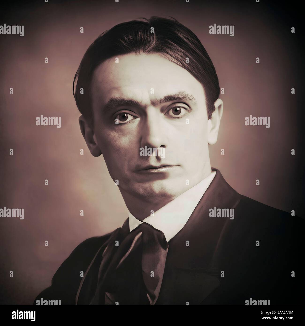 Rudolf Joseph Lorenz Steiner, 1861 – 1925, occultiste autrichien, réformateur social, architecte, ésotériste prétendait clairvoyant, édité numériquement Banque D'Images