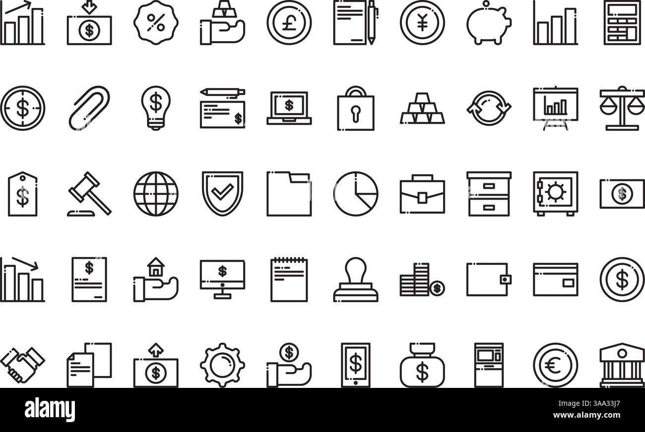 Collection d'icônes vectorielles de haute qualité avec contour modifiable. Idéal pour les projets professionnels et créatifs Illustration de Vecteur