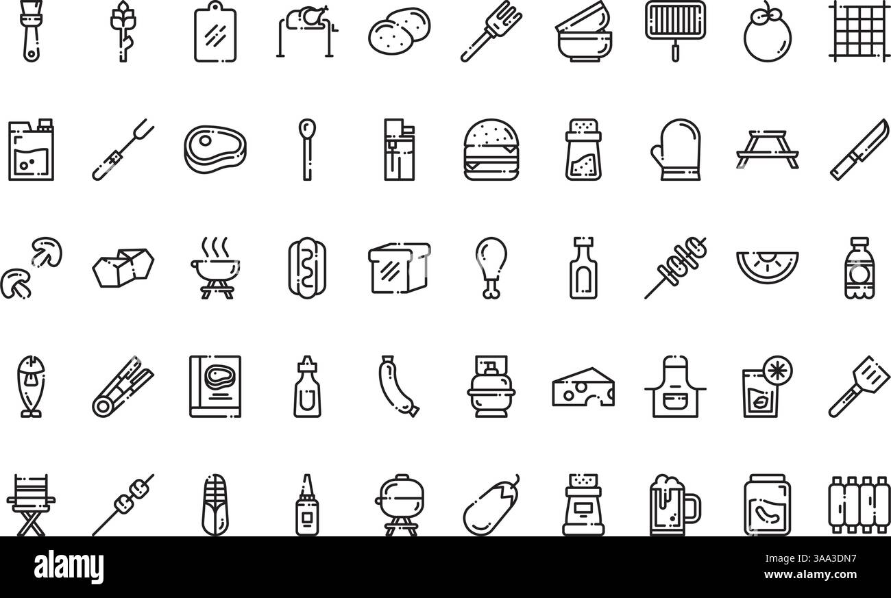 Collection d'icônes vectorielles de haute qualité avec contour modifiable. Idéal pour les projets professionnels et créatifs Illustration de Vecteur