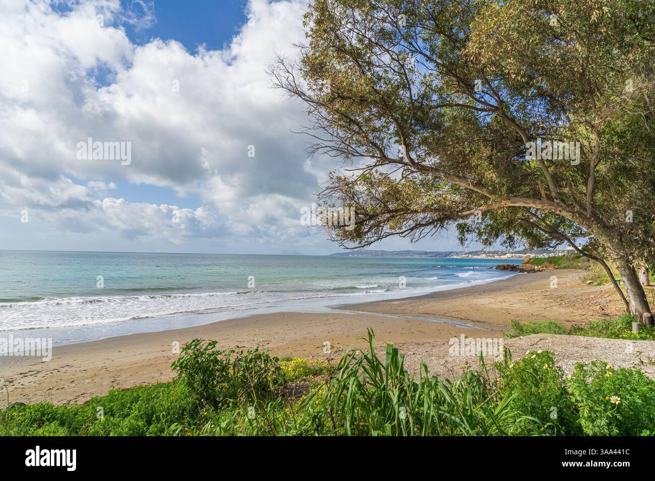 Playa del Cristo à Estepona sur la Costa del sol Banque D'Images