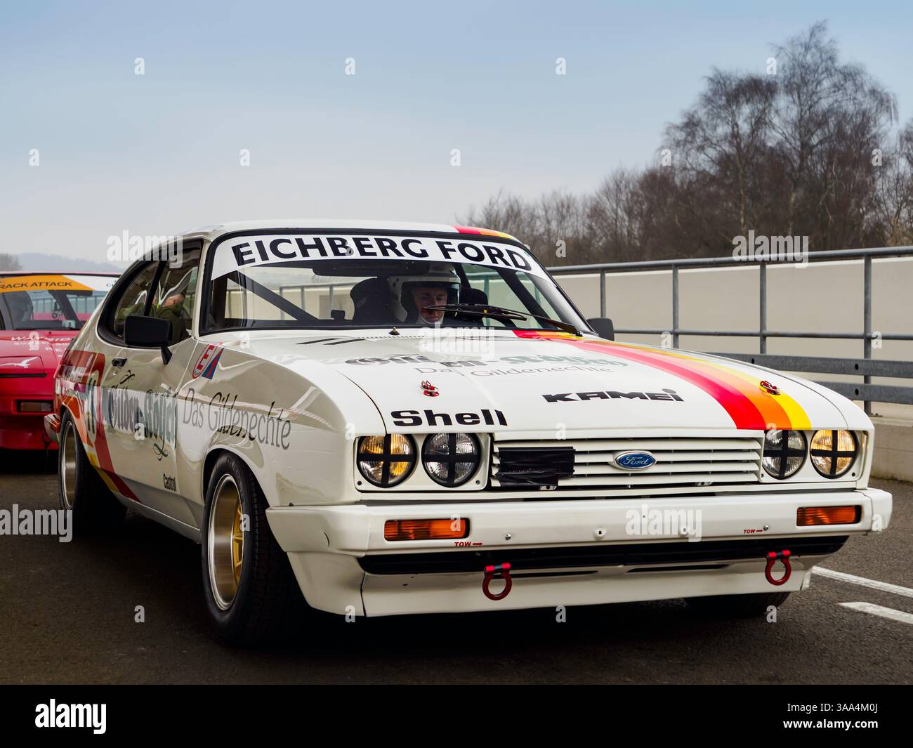 Ford Capri, essais de réunion des membres 82, Goodwood Motor circuit, West Sussex UK Banque D'Images