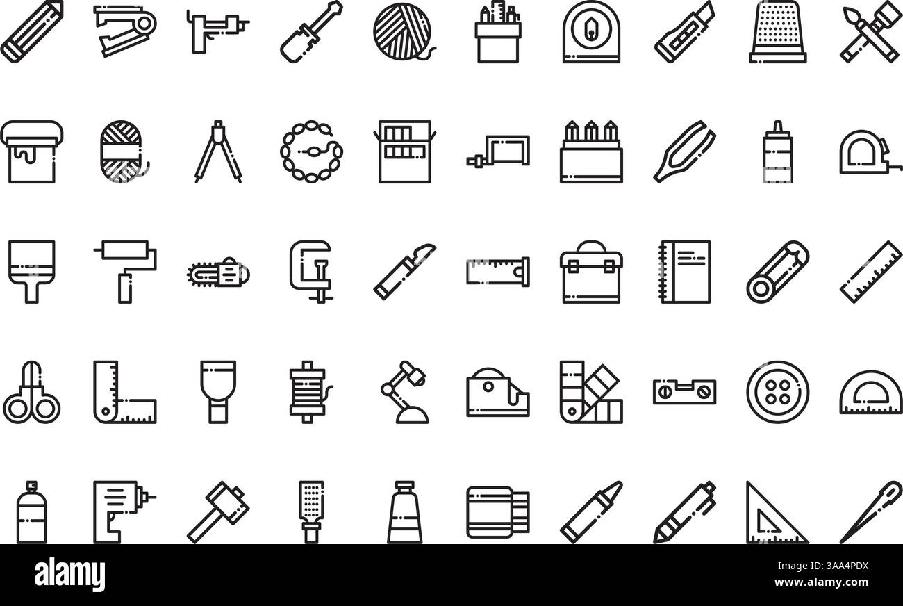 Collection d'icônes vectorielles de haute qualité avec contour modifiable. Idéal pour les projets professionnels et créatifs Illustration de Vecteur