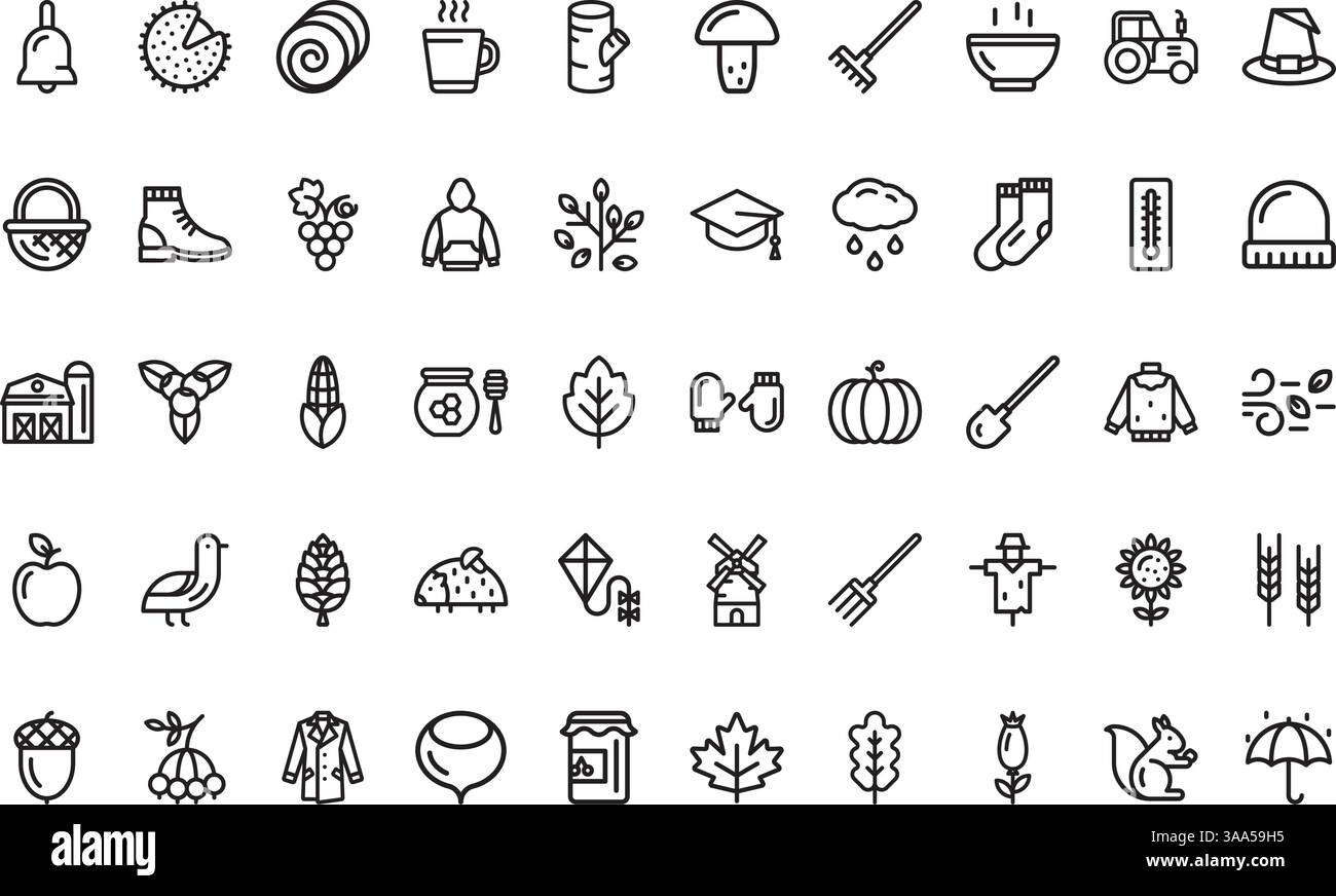 Collection d'icônes vectorielles de haute qualité avec contour modifiable. Idéal pour les projets professionnels et créatifs Illustration de Vecteur