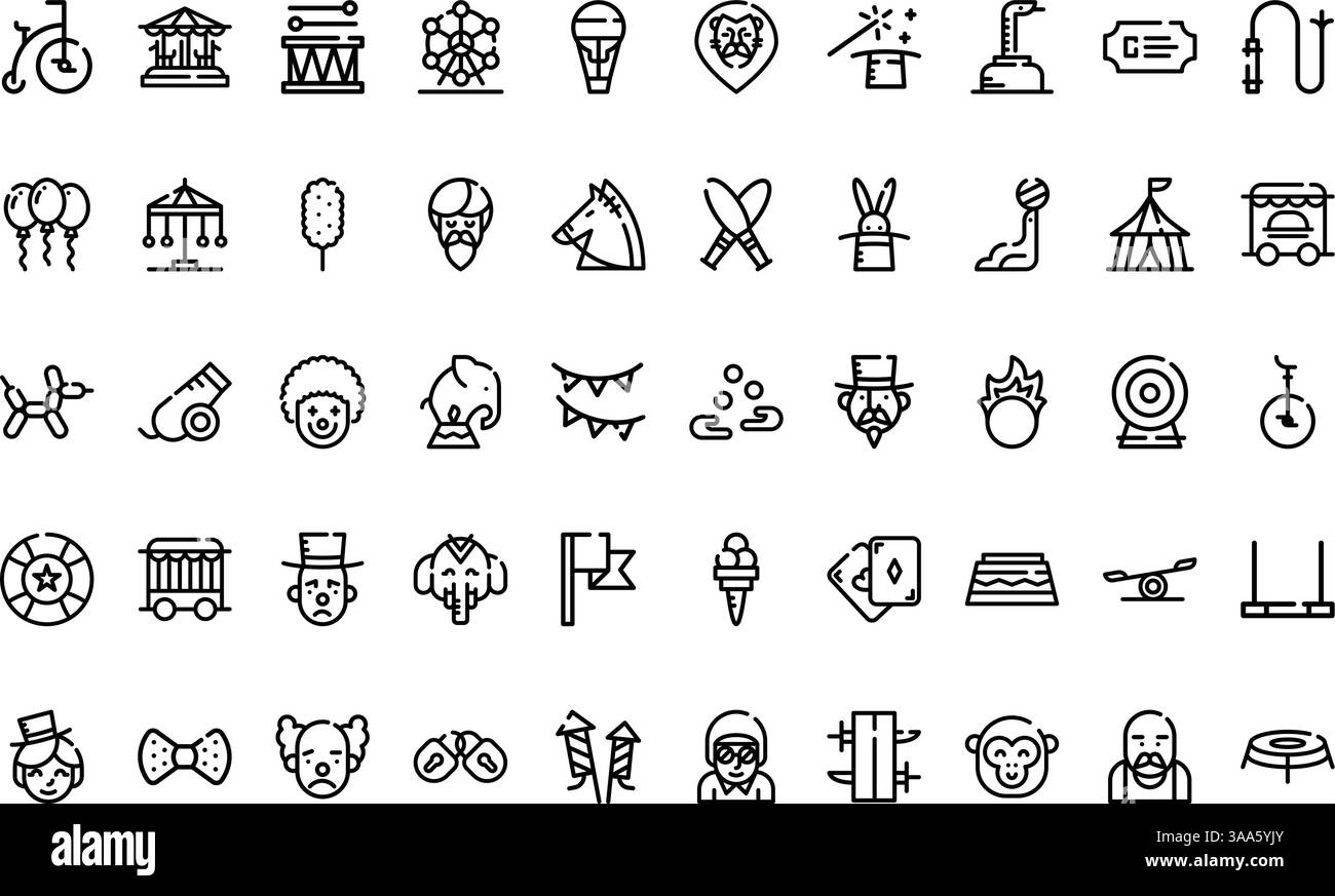 Collection d'icônes vectorielles de haute qualité avec contour modifiable. Idéal pour les projets professionnels et créatifs Illustration de Vecteur
