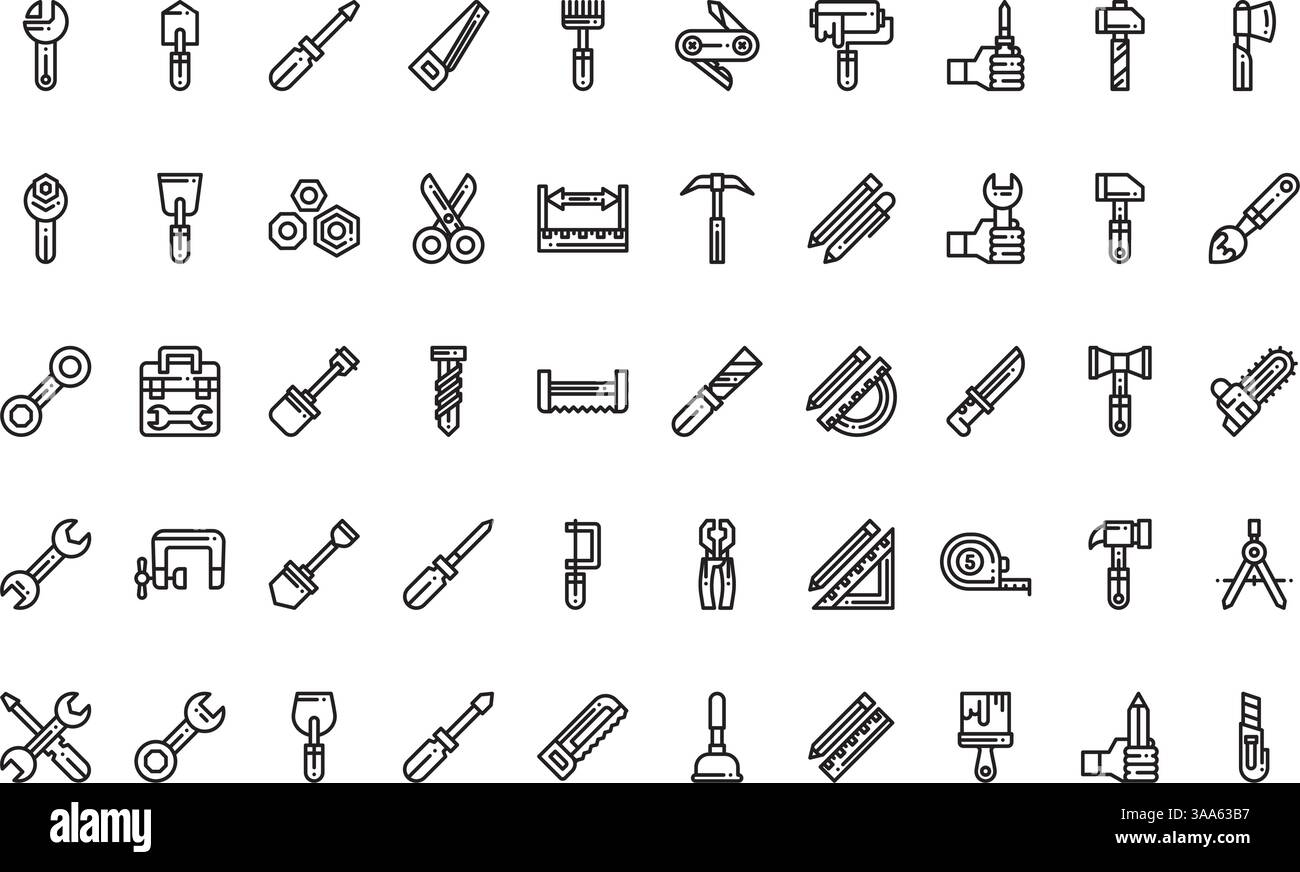 Collection d'icônes vectorielles de haute qualité avec contour modifiable. Idéal pour les projets professionnels et créatifs Illustration de Vecteur