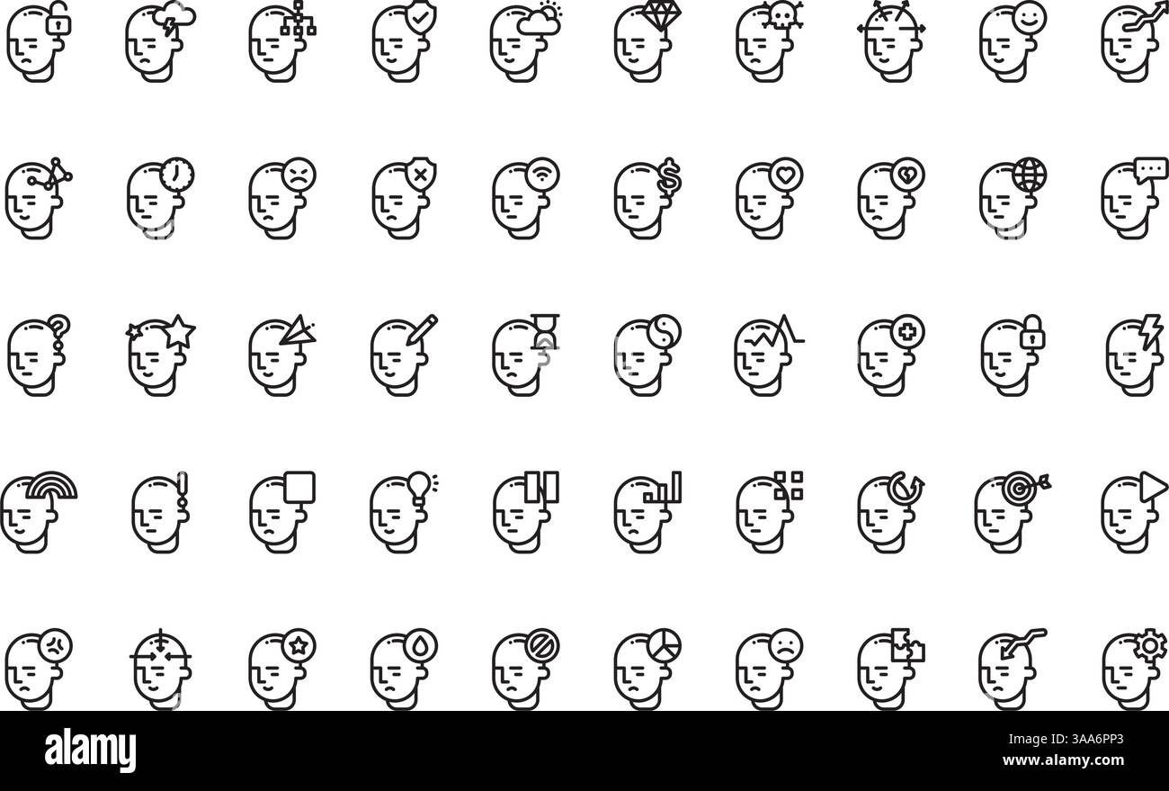 Collection d'icônes vectorielles de haute qualité avec contour modifiable. Idéal pour les projets professionnels et créatifs Illustration de Vecteur