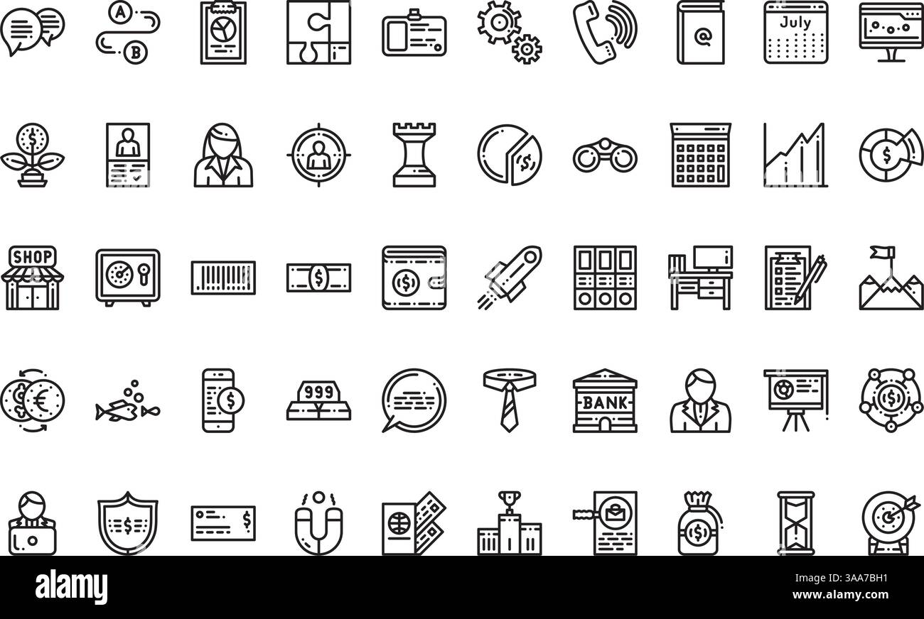 Collection d'icônes vectorielles de haute qualité avec contour modifiable. Idéal pour les projets professionnels et créatifs Illustration de Vecteur