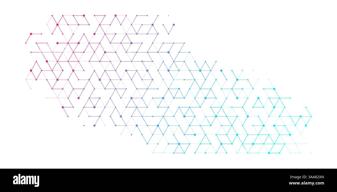 Soins de santé modernes ou conception de fond médical. Concept d'innovation en soins de santé. Bannière Web d'en-tête horizontale. Fond géométrique abstrait avec Illustration de Vecteur