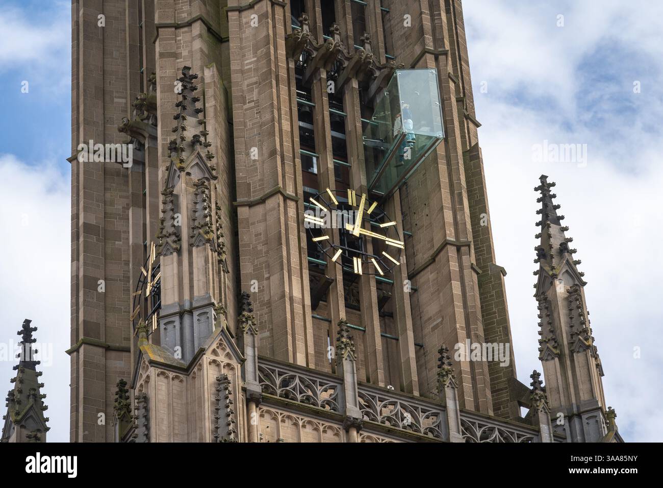 Tour et plate-forme d'observation de l'église St Eusèbe à Arnhem, pays-Bas Banque D'Images