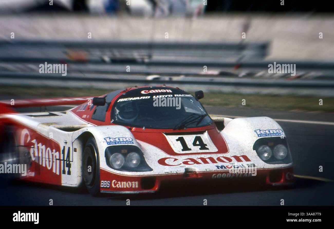 24 HEURES DU MANS 1985 - Richard Lloyd PORSCHE 956 - Jonathan Palmer (GB)/James Weaver (GB)/Richard Lloyd (GB) Banque D'Images