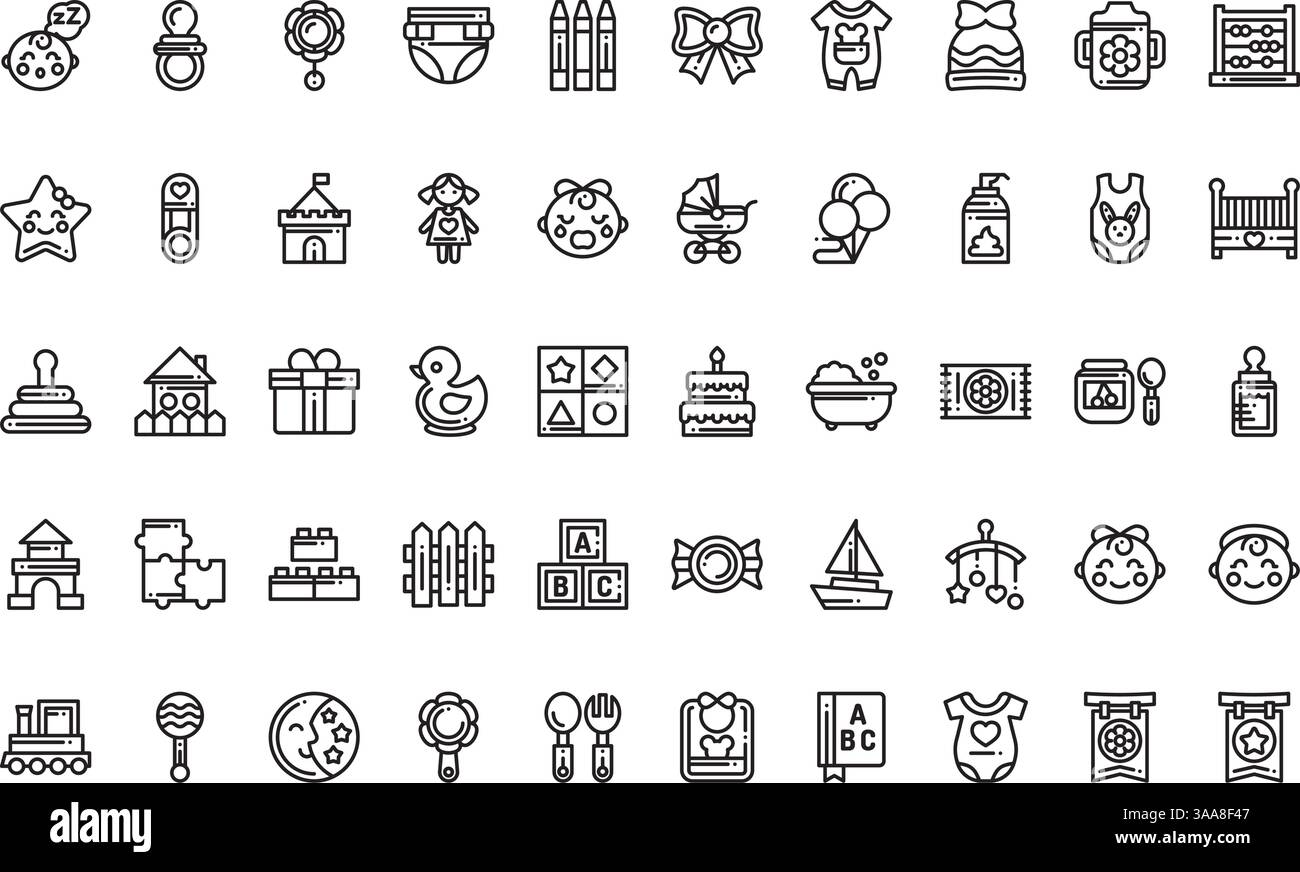 Collection d'icônes vectorielles de haute qualité avec contour modifiable. Idéal pour les projets professionnels et créatifs Illustration de Vecteur
