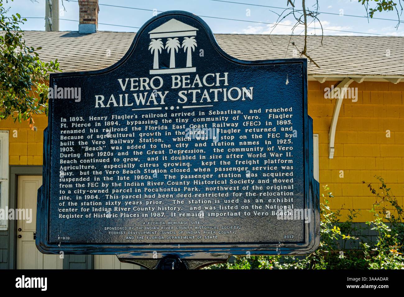 Indian River County Historical Society, 14th Avenue, Vero Beach, Floride Banque D'Images