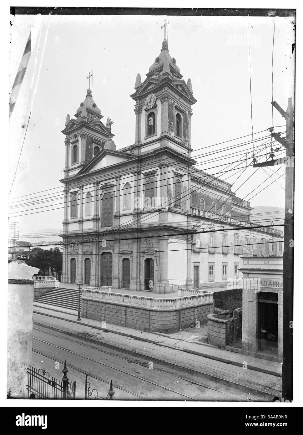 Igreja Matriz de São João da Lagoa (037SL03102). Banque D'Images