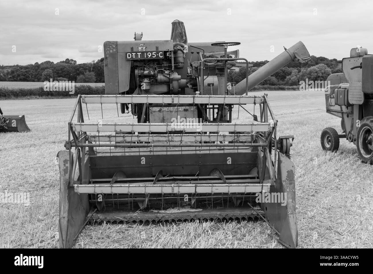 Haselbury Plucknet.Somerset.Royaume-Uni. 17 août 2024.Une moissonneuse-batteuse Massey Ferguson 31 de 1965 est présentée lors d'un événement agricole de Yesterdays Banque D'Images