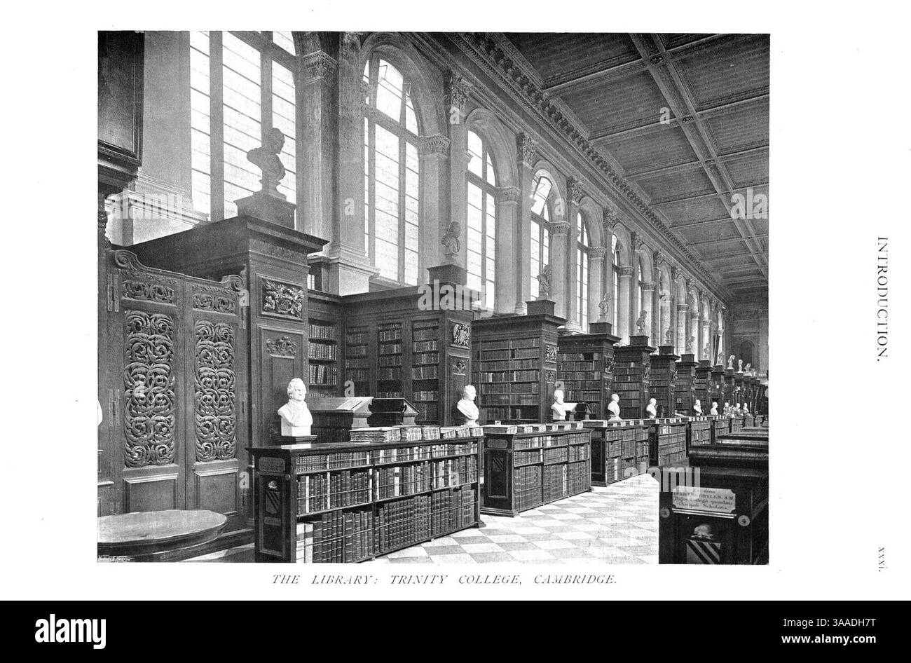 En anglais Homes vol 3 la bibliothèque Trinity College Cambridge Banque D'Images
