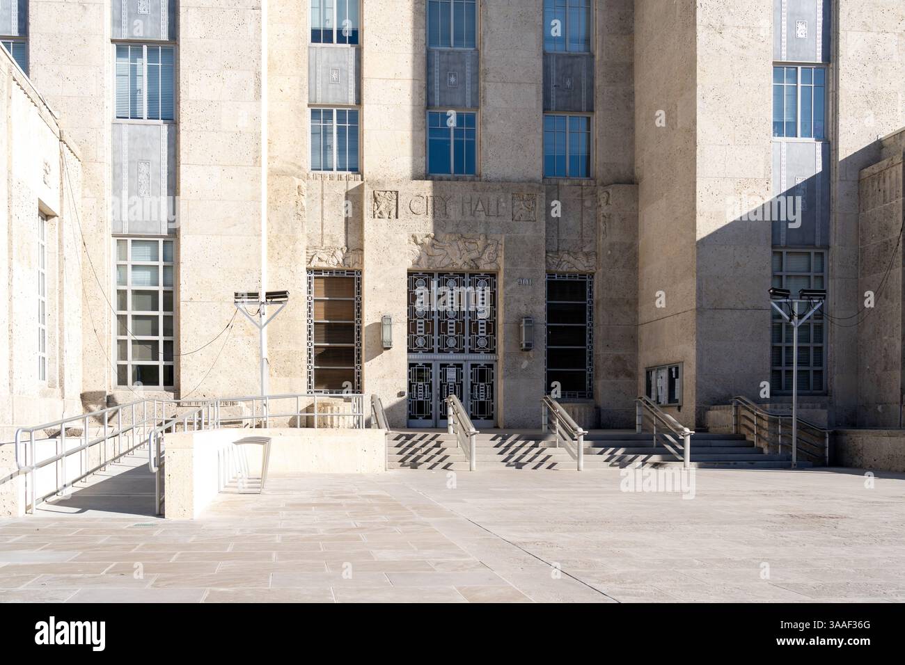 Houston, Texas, États-Unis - 27 février 2022 : Houston City Hall, Texas, États-Unis. Banque D'Images