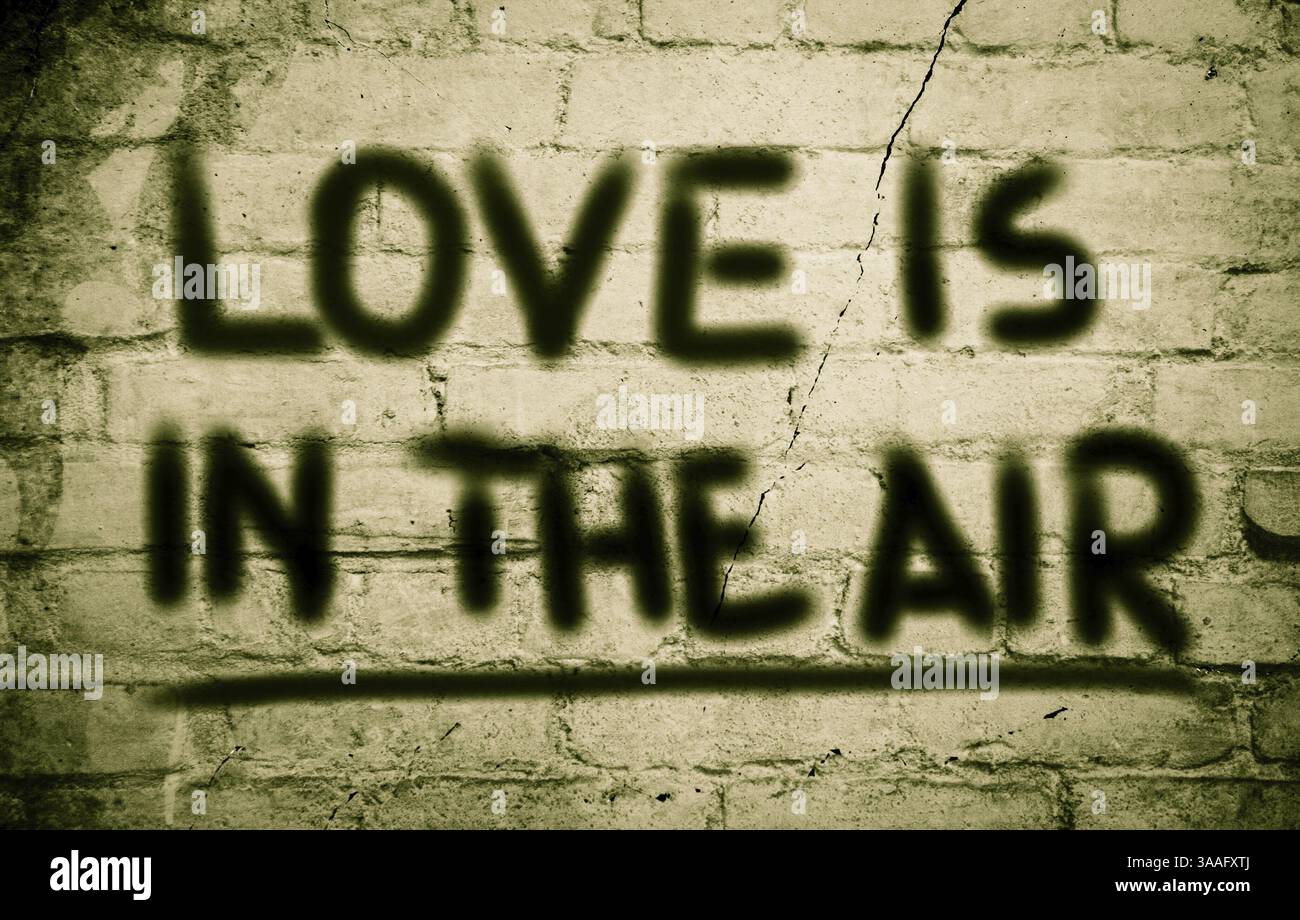 L'amour est dans l'air Concept Banque D'Images L'amour est dans l'air Concept Banque D'Images