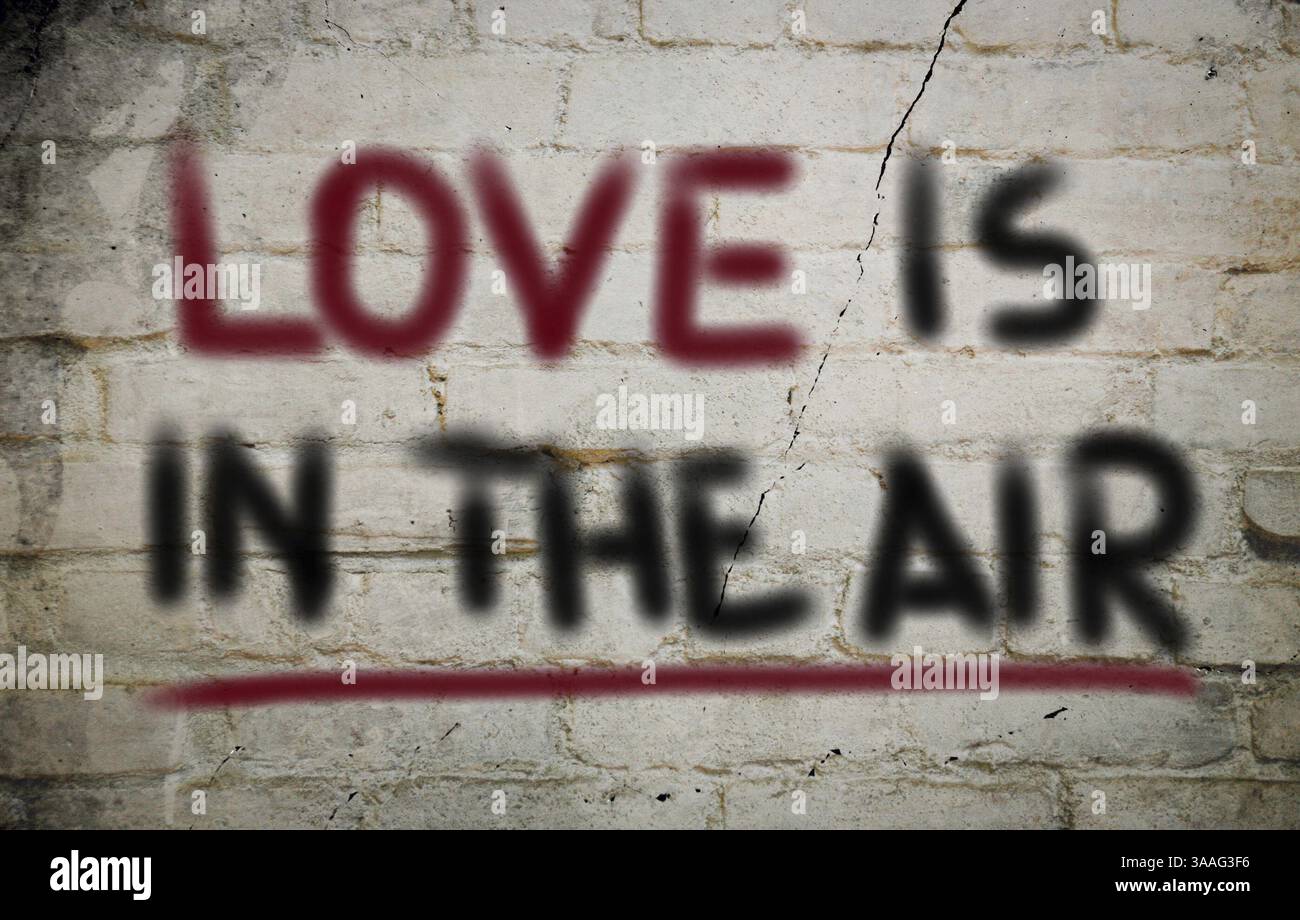 L'amour est dans l'air Concept Banque D'Images L'amour est dans l'air Concept Banque D'Images