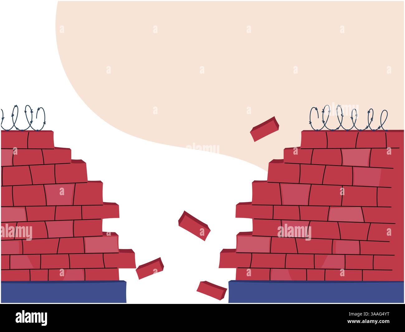 Mur de briques sans couture rouge Banque D'Images