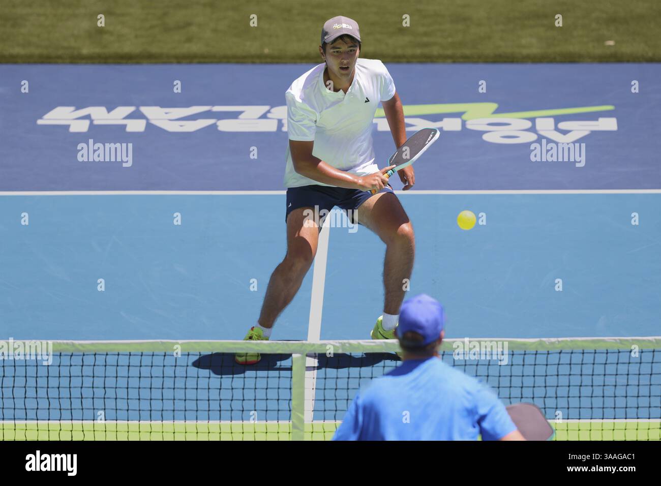 AO Pickleball Slam Tounament joué à l'Australian Open 2025, Melbourne Park, Melbourne, Victoria, Australie, Océanie Banque D'Images