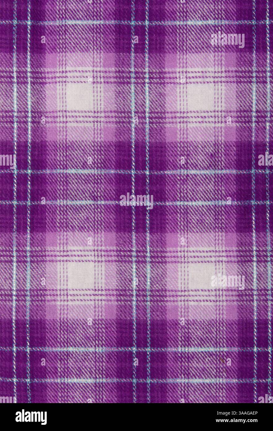 Tissu pourpre, Checkered Background Banque D'Images