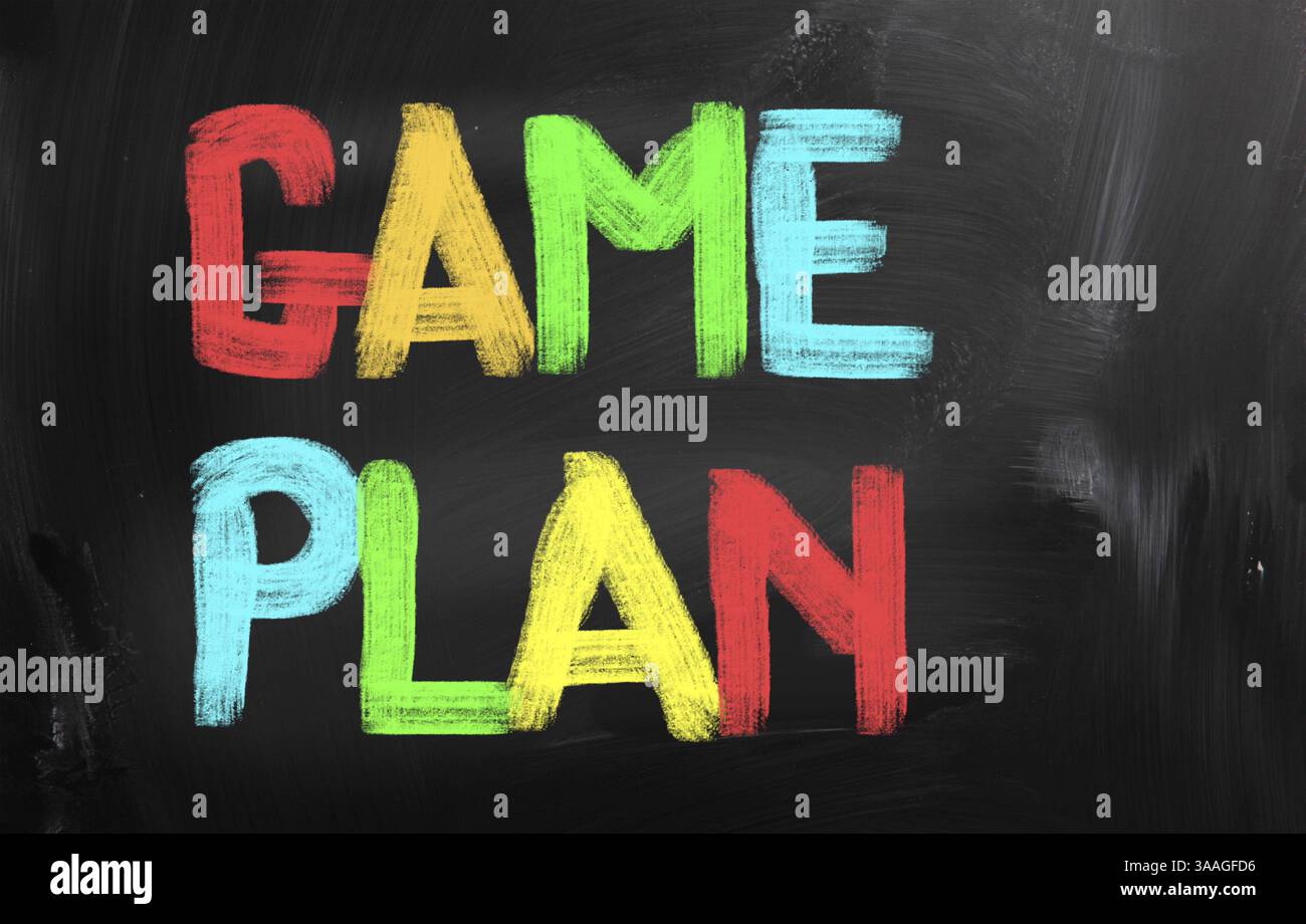 Concept de plan de jeu Banque D'Images