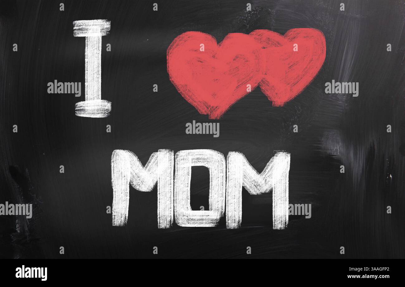 J'aime Maman Concept Banque D'Images