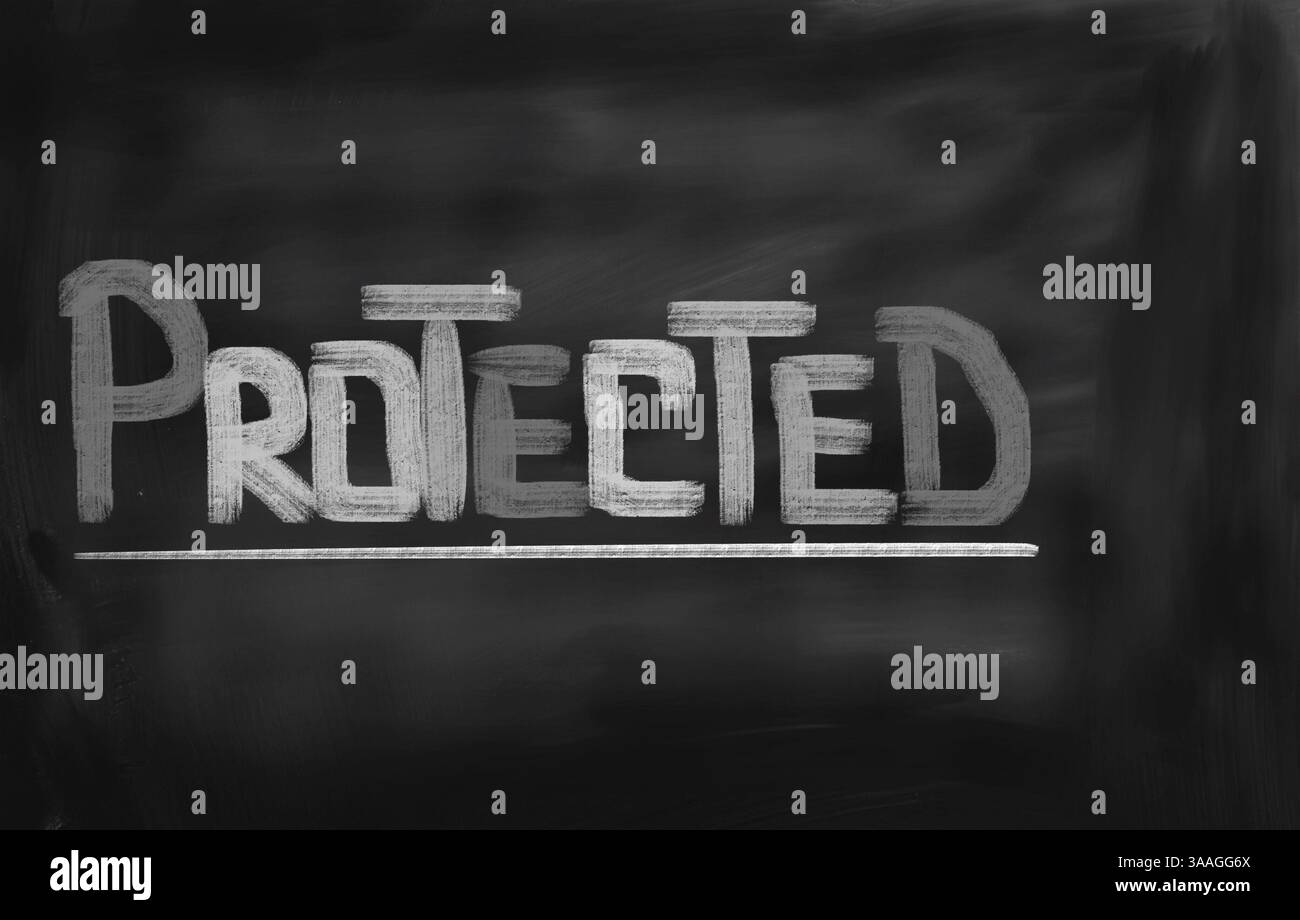 Concept protégé Banque D'Images