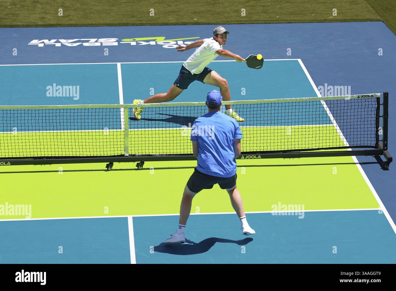 AO Pickleball Slam Tounament joué à l'Australian Open 2025, Melbourne Park, Melbourne, Victoria, Australie, Océanie Banque D'Images