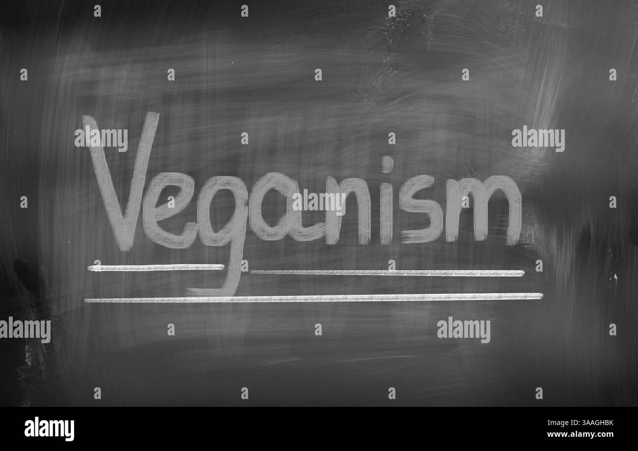 Le véganisme Concept Banque D'Images