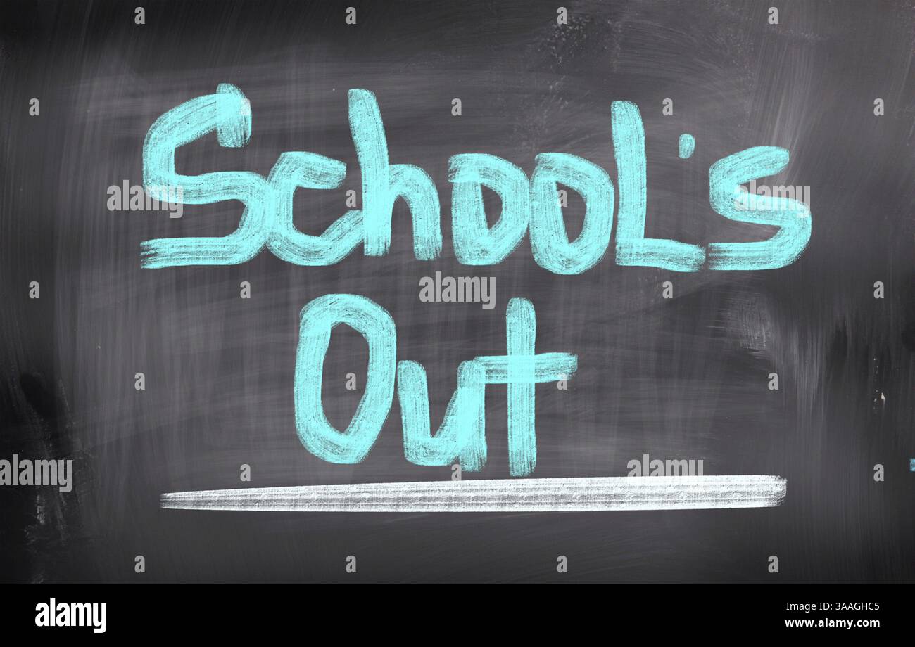 School's Out Concept Banque D'Images