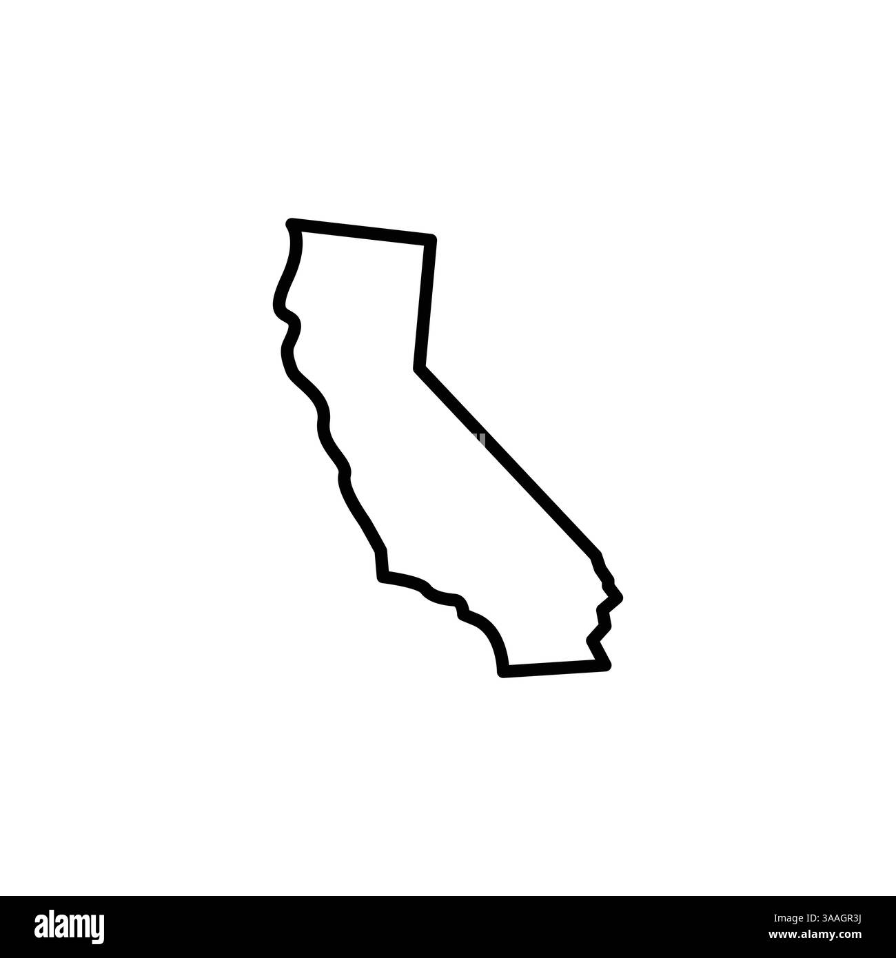 Icône État de Californie Illustration de Vecteur