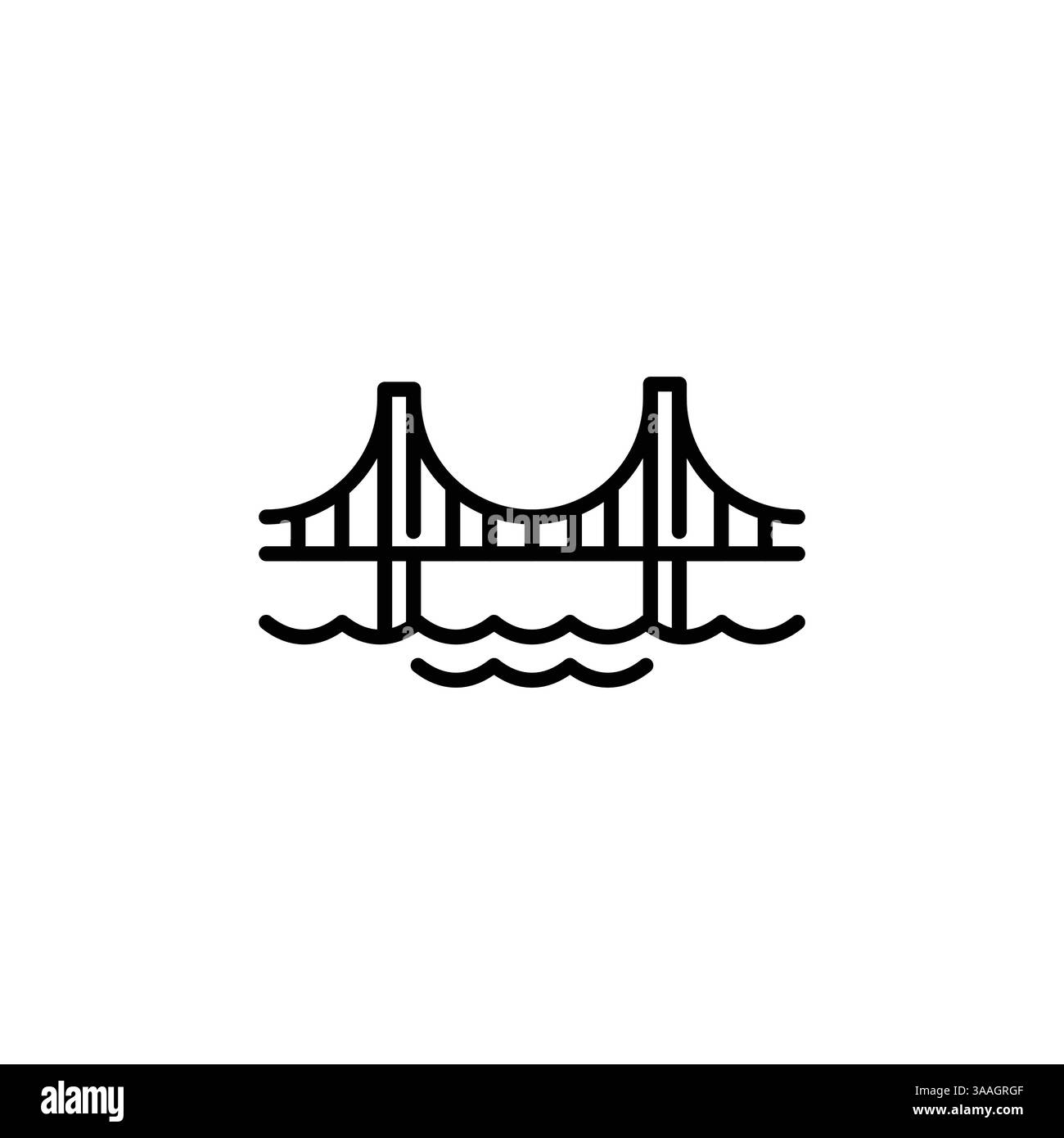 Icône de pont Illustration de Vecteur